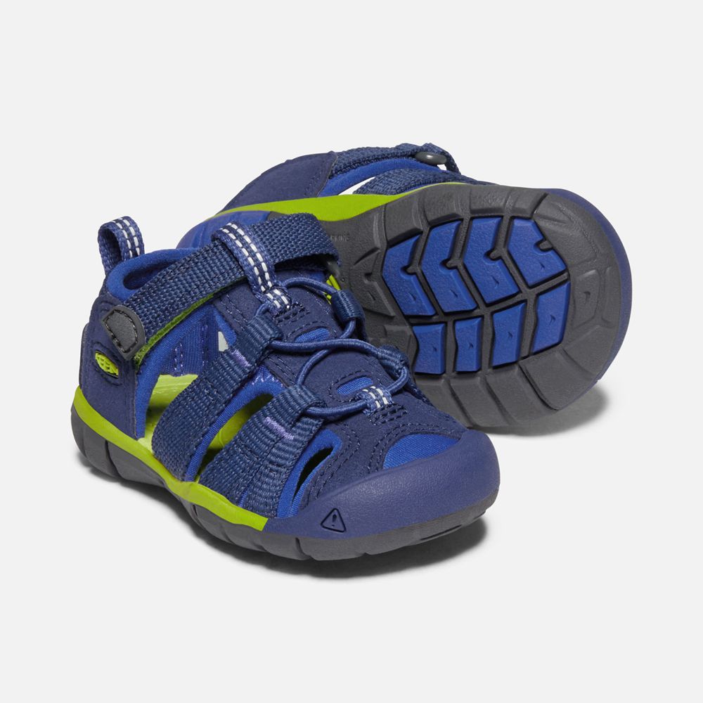 Sandales Keen Enfant Bleu/Vert | Seacamp Ii Cnx | RHKGN-4970